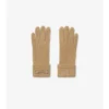 Handschuhe aus Wollmischung mit Logo-Aufnäher