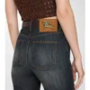 Hoch geschnittene Bootcut-Jeans