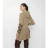 Hoodie aus Wolle und Kaschmir mit Karomuster