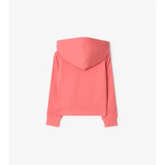Hoodie mit Reißverschluss aus Baumwolle mit Karomuster