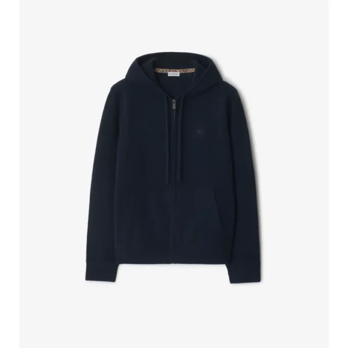 Hoodie mit Reißverschluss aus Kaschmirmischung