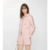 Hoodie mit Reißverschluss und Karobordüre
