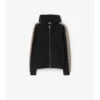 Hoodie mit Reißverschluss und Karomuster aus Baumwolle