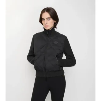 Jacke aus Nylon und Wolle mit Check-Stitch