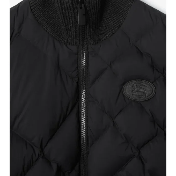 Jacke aus Nylon und Wolle mit Check-Stitch