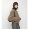 Jacke aus Wollmischung mit abnehmbarem Schal