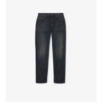 Jeans mit mittlerer Leibhöhe und geradem Schnitt