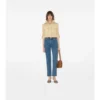 Jeans mit mittlerer Leibhöhe und geradem Schnitt
