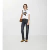 Jeans mit mittlerer Leibhöhe und geradem Schnitt