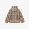 Kapuzenjacke aus Baumwolle mit Vintage Check-Muster
