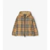 Kapuzenjacke aus Nylon mit Karomuster