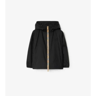Kapuzenjacke aus Nylon mit Karomuster