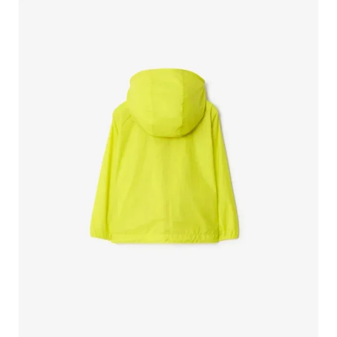 Kapuzenjacke aus Nylon mit Karomuster