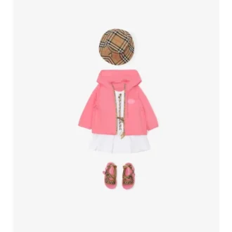 Kapuzenjacke aus Nylon mit Karomuster