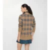 Karierte Baumwoll-Strickjacke