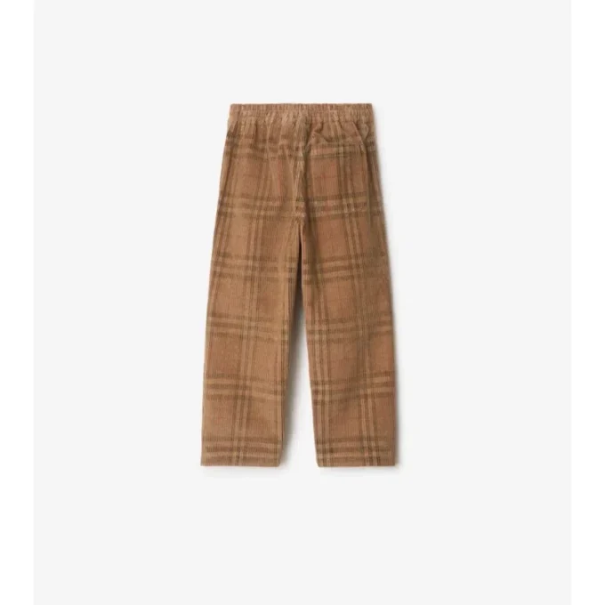 Karierte Cordhose
