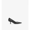 Karierte Damen-Pumps aus Leder