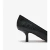 Karierte Damen-Pumps aus Leder