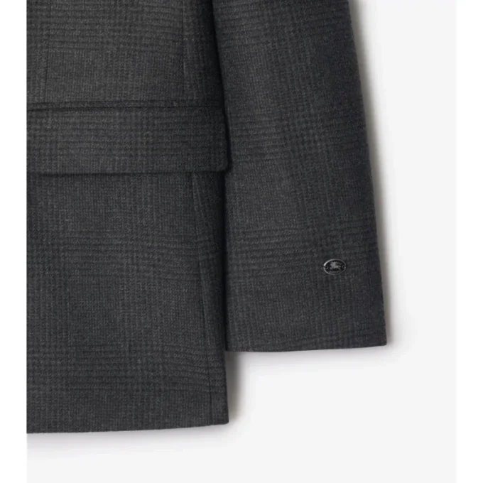 Karierte, maßgeschneiderte Jacke aus Woll-Kaschmir