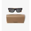 Karierte rechteckige Sonnenbrille
