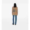 Karierte Strickjacke aus Wollmischung