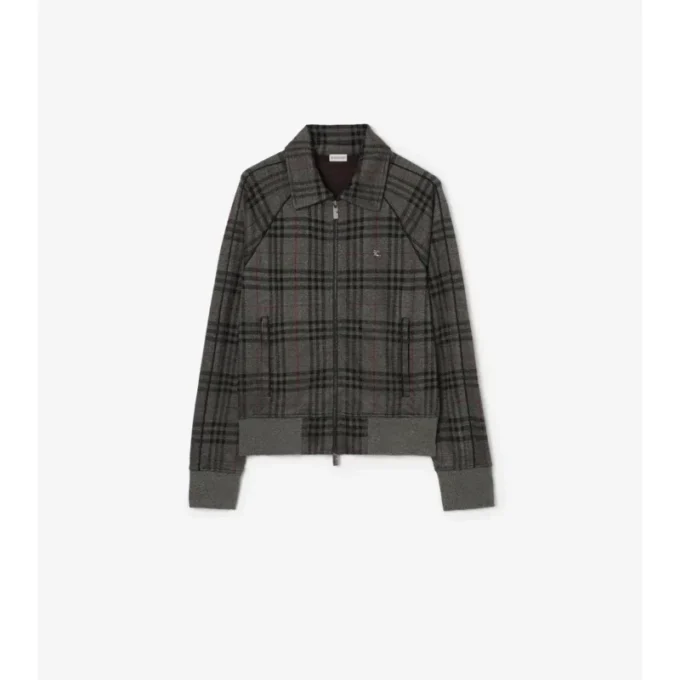 Karierte Trainingsjacke