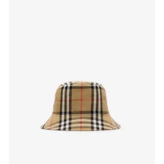 Karierter Baumwoll-Bucket-Hat