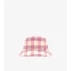 Karierter Baumwoll-Bucket-Hat