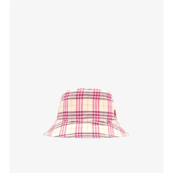 Karierter Baumwoll-Bucket-Hat