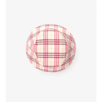 Karierter Baumwoll-Bucket-Hat