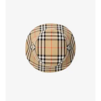 Karierter Baumwoll-Bucket-Hat