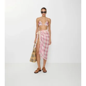 Karierter Baumwoll-Sarong