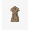 Kariertes Baumwoll-Shirt-Kleid