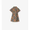 Kariertes Baumwoll-Shirt-Kleid
