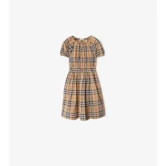 Kariertes Baumwollkleid