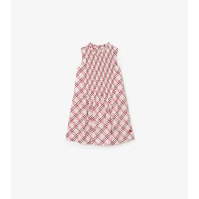 Kariertes Baumwollkleid