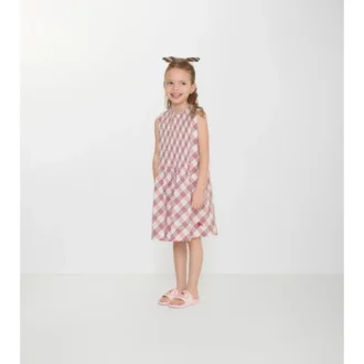 Kariertes Baumwollkleid