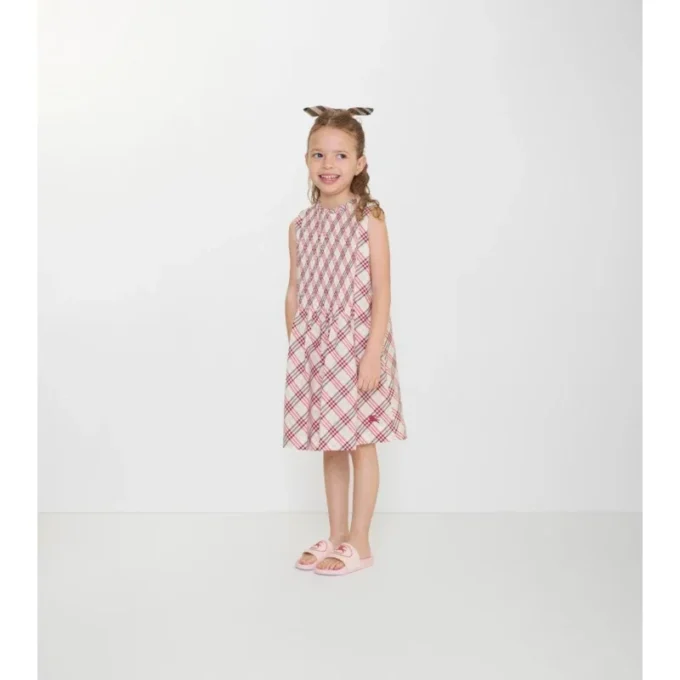 Kariertes Baumwollkleid