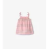 Kariertes Baumwollkleid mit Bloomers