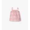 Kariertes Baumwollkleid mit Bloomers