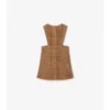 Kariertes Cord-Kleid