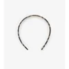 Kariertes Stirnband aus Acetat