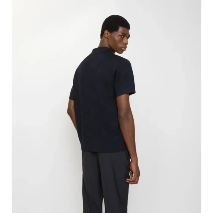 Kariertes Woll-Poloshirt