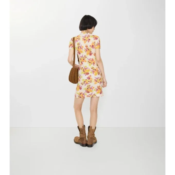 Kleid aus Baumwollmischung mit Blumenmuster
