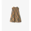 Kleid aus Baumwollpopeline mit Burberry-Karomuster