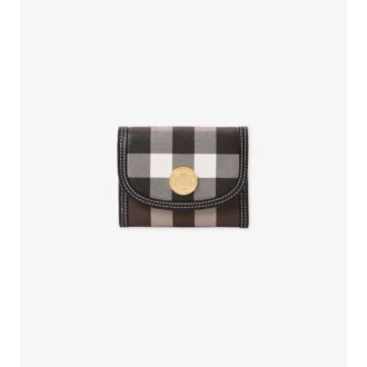 Kleine Brieftasche mit Karomuster