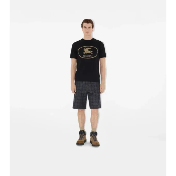 Knight-Stamp-Baumwoll-T-Shirt