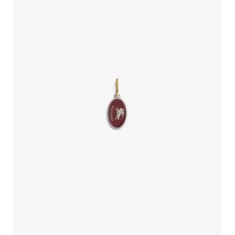 Knight Stamp-Charm aus Emaille