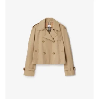 Kurze Gabardine-Mayfair-Trenchjacke
