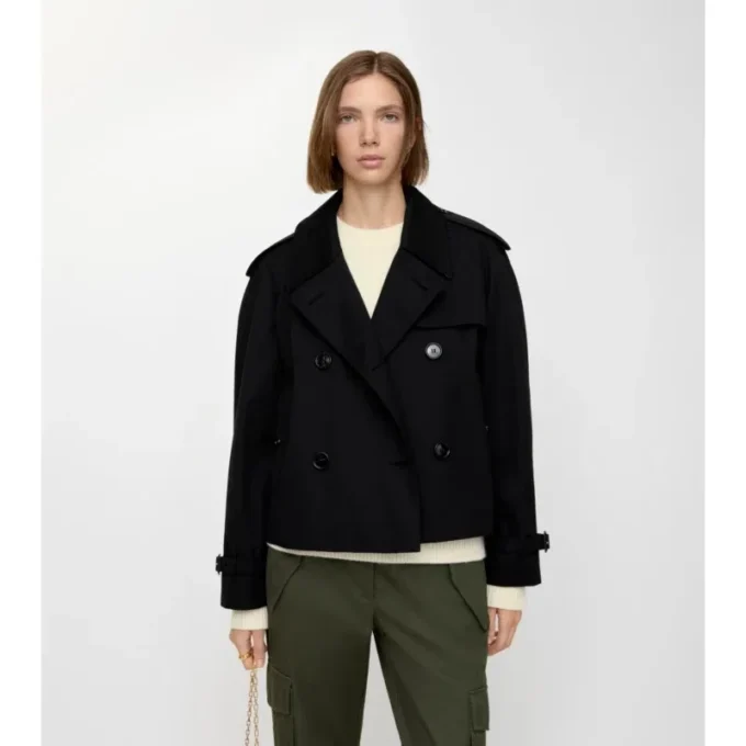 Kurze Gabardine-Mayfair-Trenchjacke